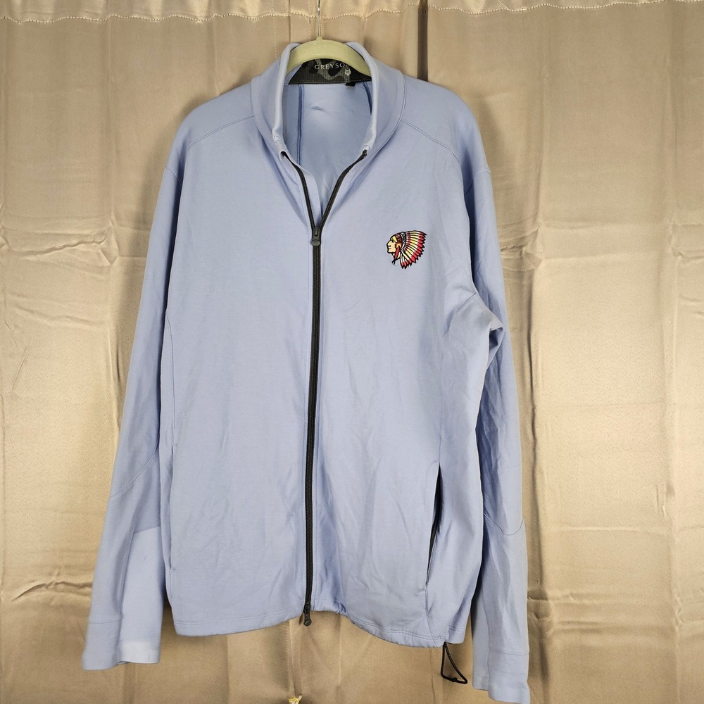 Greyson Mens Light Blue Full Zip‎ Golf Jacket XL